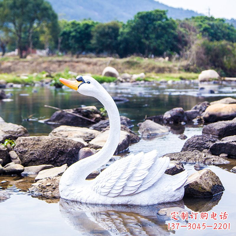 南京仿真白天鹅仰脖款