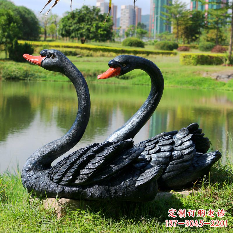 南京玻璃钢天鹅雕塑