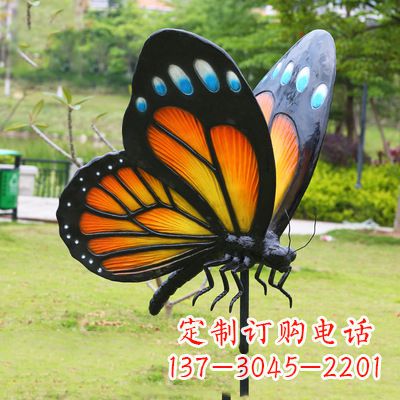 南京仿真蝴蝶_黄色款款105x78x110