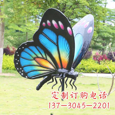 南京蓝蝴蝶雕塑-让你的室内空间焕发生机