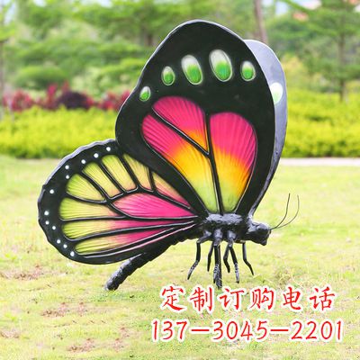南京仿真蝴蝶_品红色款405x78x110
