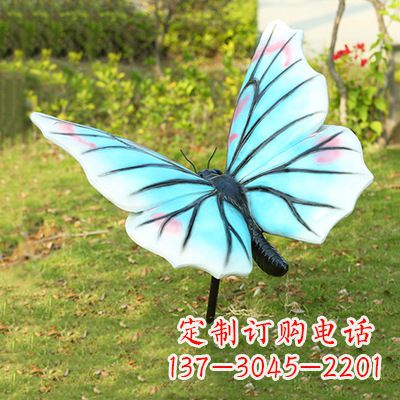 南京浅蓝白色蝴蝶雕塑