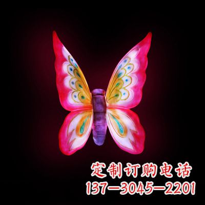 南京仿真蝴蝶_小号红色发光款37x48x20