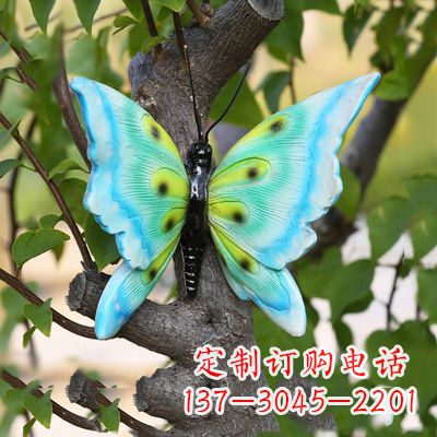 南京蓝色蝴蝶雕塑