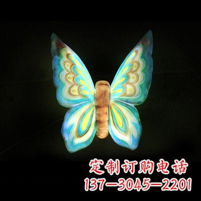 南京仿真蝴蝶_小号蓝色发光款37x48x20