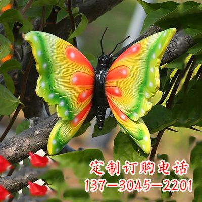 南京仿真蝴蝶_小号黄色款17x17x10