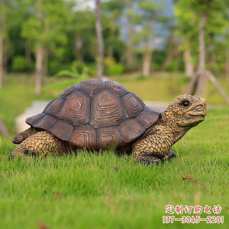 南京玻璃钢乌龟雕塑草坪摆件