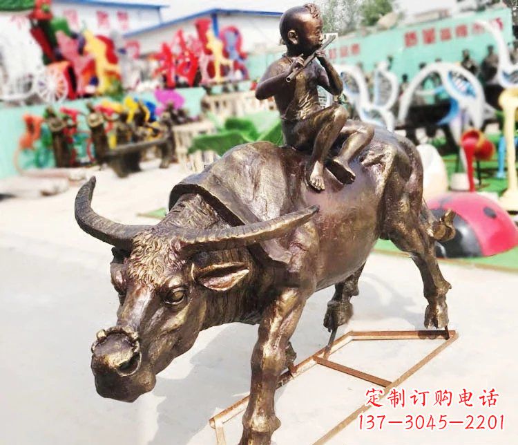 南京牛郎雕塑精美绝伦的铜雕艺术
