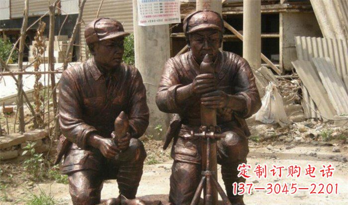 南京英勇勇士铜雕