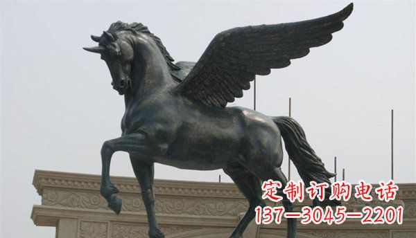 南京飞马广场景观铜雕