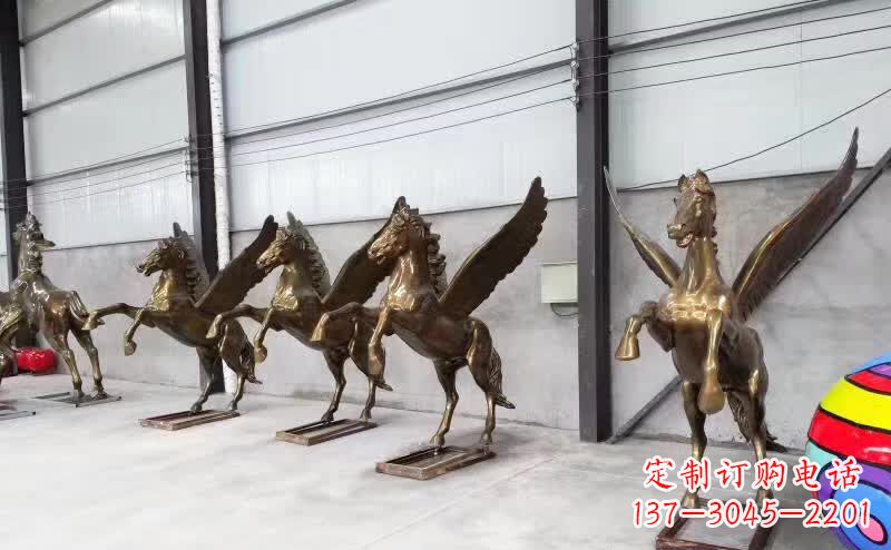 南京精美绝伦的飞马铜雕