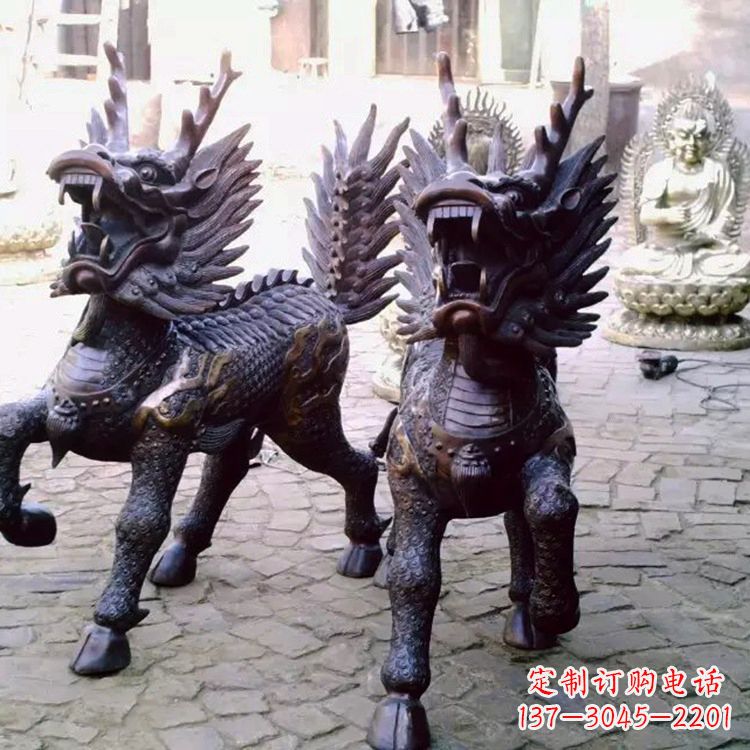 南京麒麟雕塑——标志着繁荣与和谐的象征