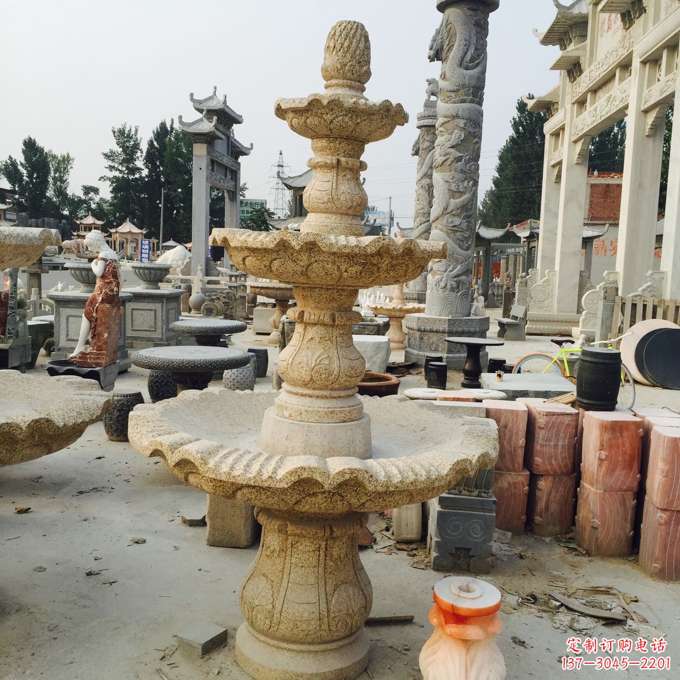 南京风水球喷泉 石雕