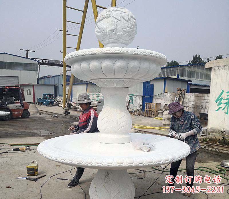 南京风水球喷泉石雕1