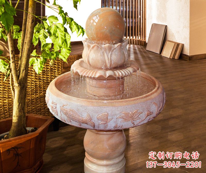 南京风水球石雕图片