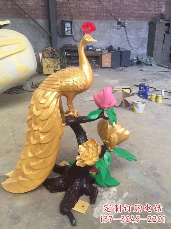 南京凤凰雕塑城市景观园林神兽百鸟之王铜雕