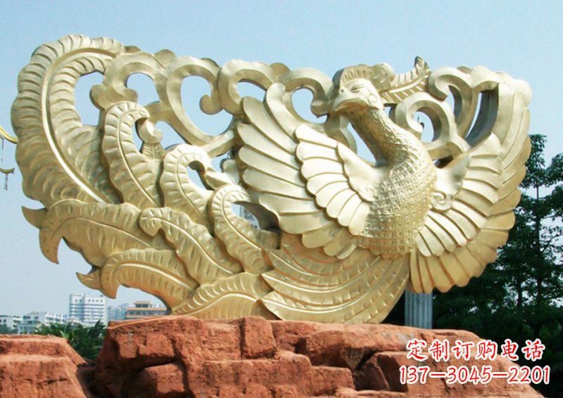 南京凤凰古代神兽铜雕