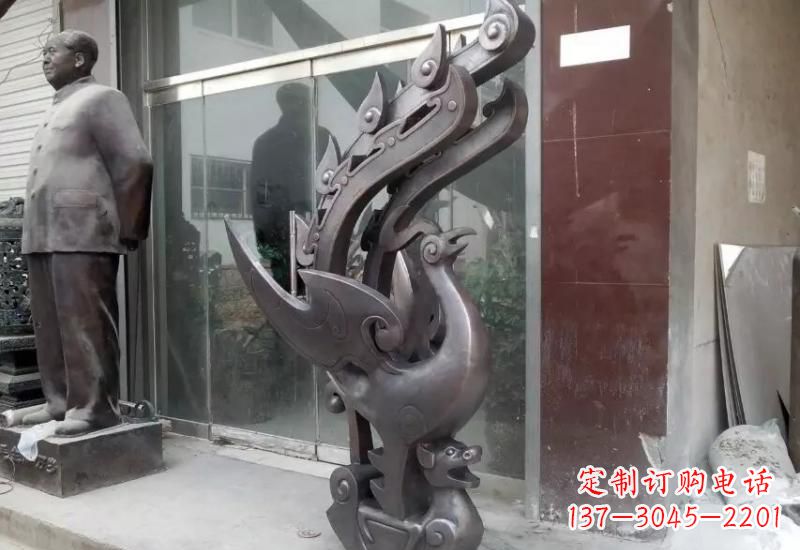 南京艺术级凤凰铜雕