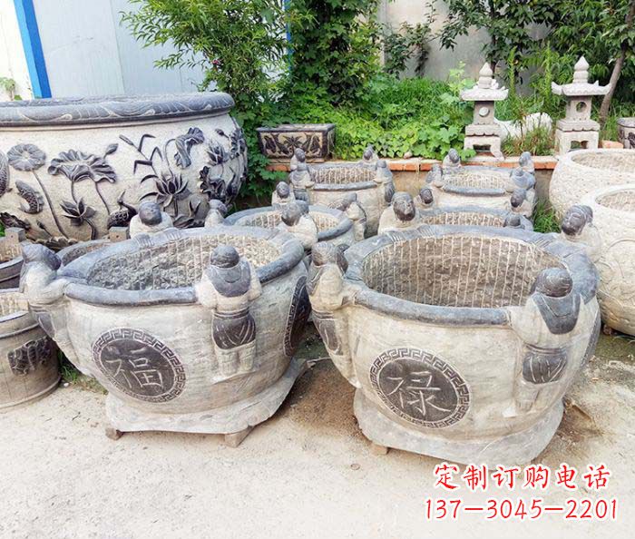 南京福禄招财石雕水缸