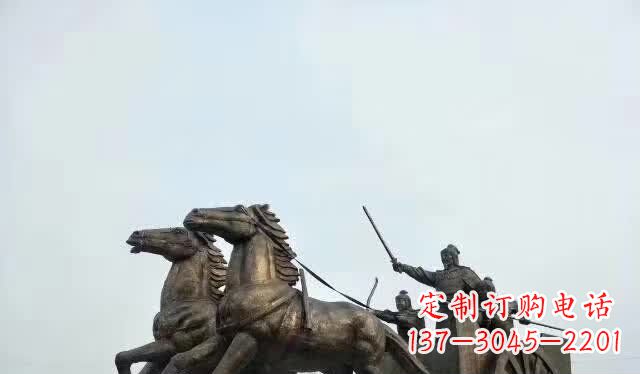 南京赶马车人物铜雕