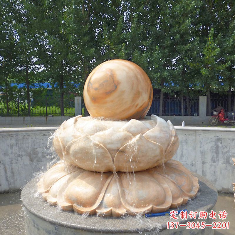 南京高档石制风水球雕塑让您的空间充满风水之力
