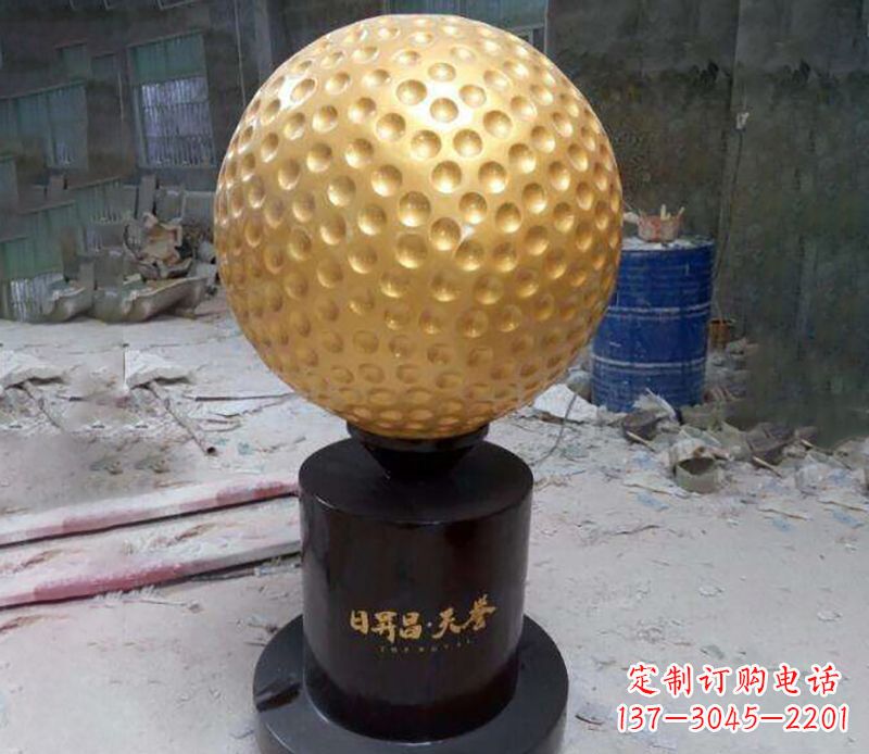 南京精致高尔夫球铜雕