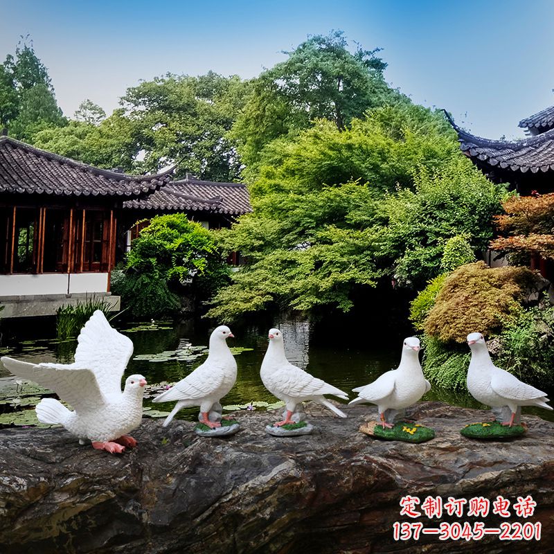 南京令人惊艳的鸽子雕塑