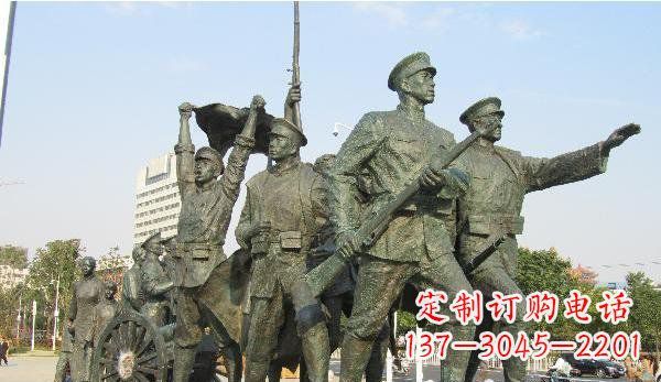 南京纪念革命先烈的战士雕塑