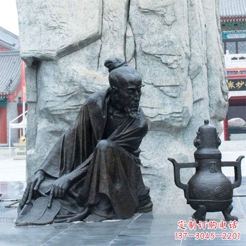 南京中国医史传承葛洪炼丹情景雕塑