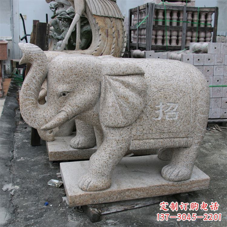 南京唯美大象雕塑