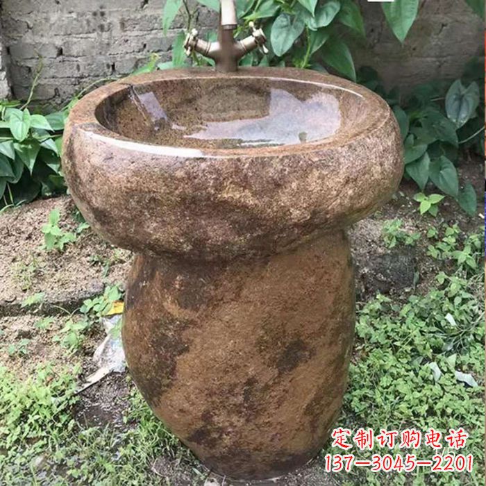 南京精美手雕石花盆,传承古典品位