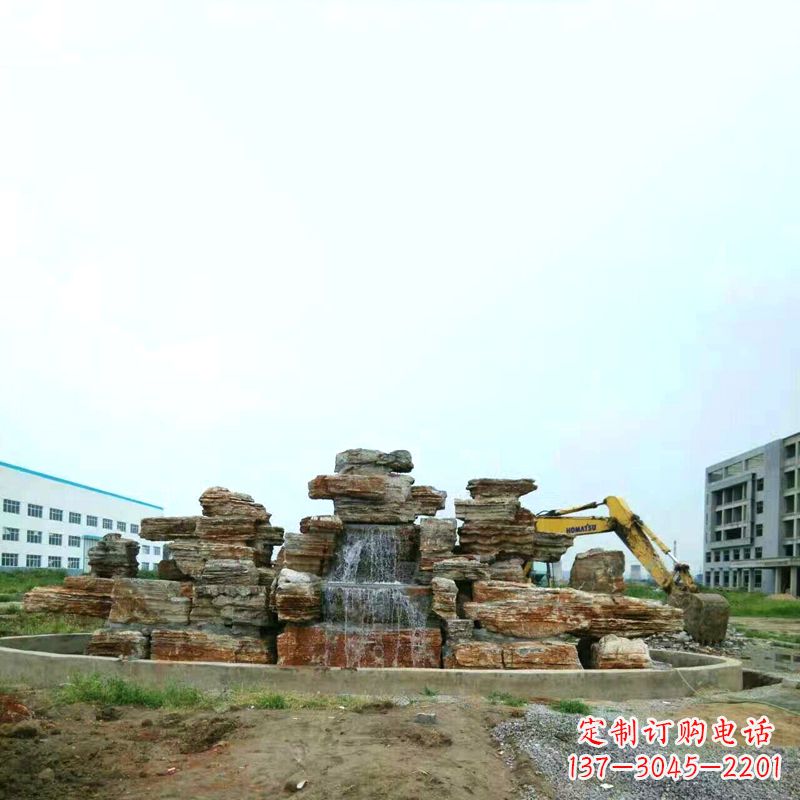 南京高雅精致的千层石假山雕塑