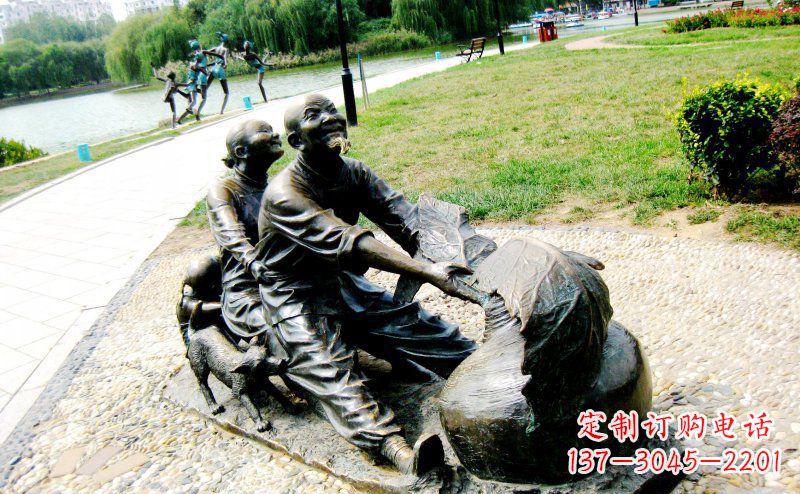 南京新颖可爱的铜雕萝卜小品