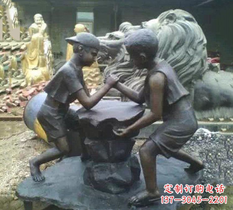 南京非凡童趣,精致儿童铜雕