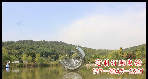 南京不锈钢圆环景观雕塑