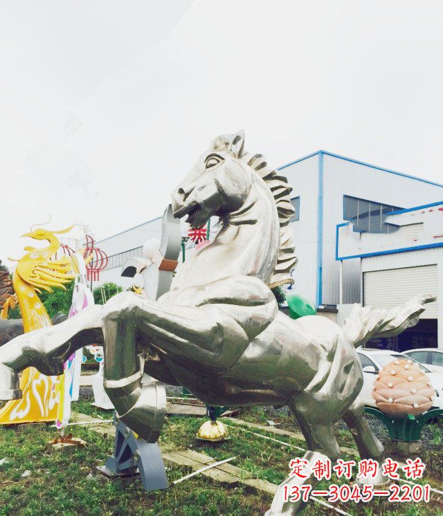南京产品名称优雅的不锈钢雕塑——奔马