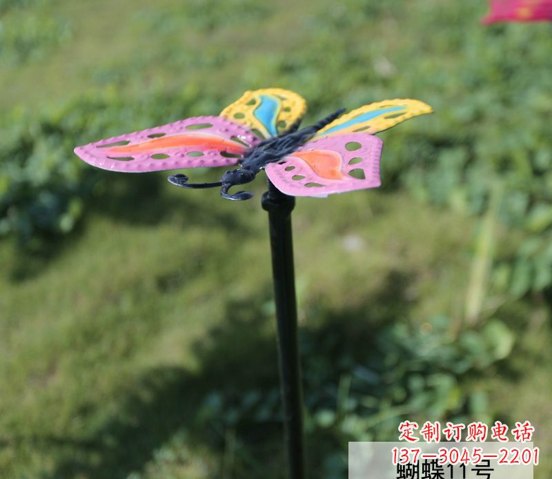 南京个性化不锈钢彩色蝴蝶雕塑