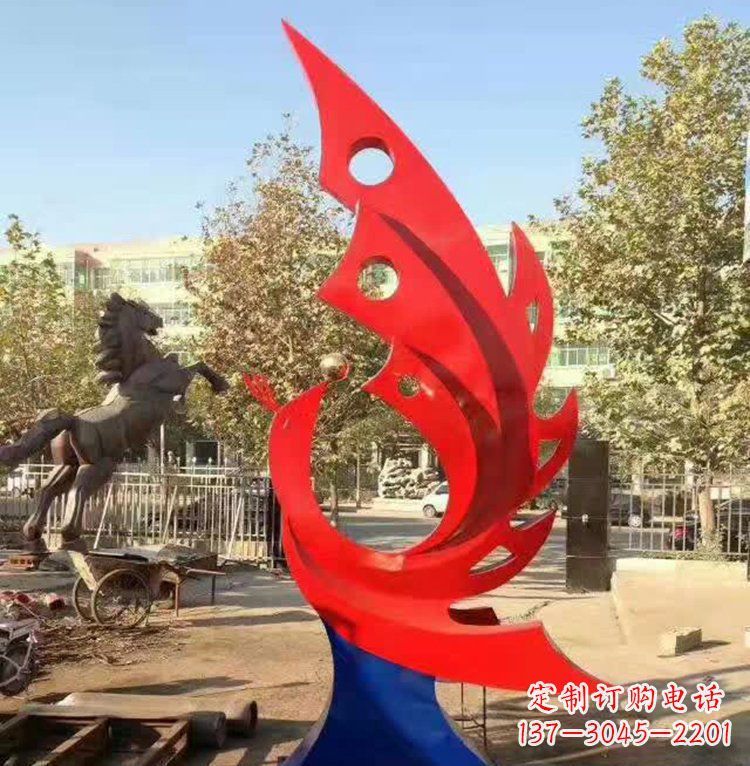 南京艺术精美的不锈钢凤凰雕塑