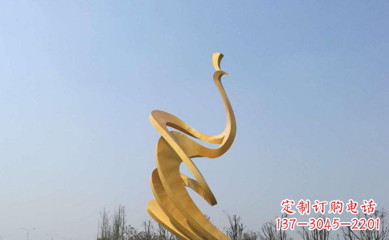南京抽象凤凰不锈钢雕塑