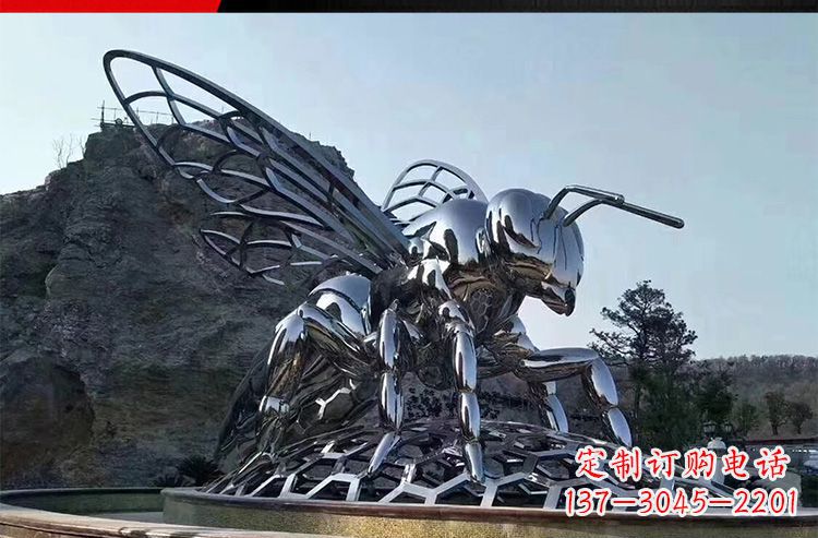 南京优雅活泼的不锈钢大型蚂蚁雕塑
