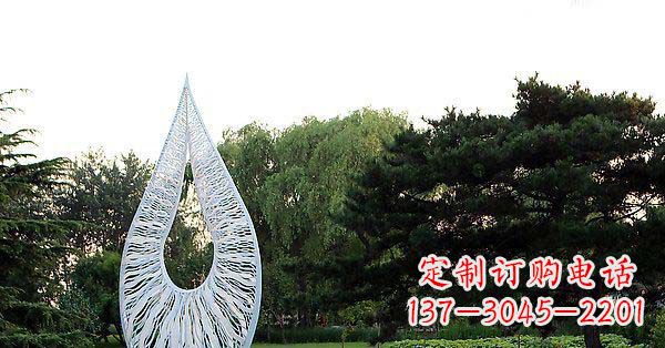 南京精美水滴不锈钢雕塑