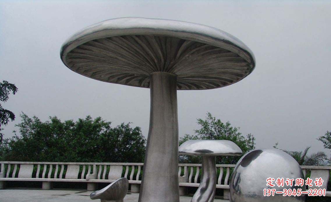 南京特色不锈钢凉亭雕塑