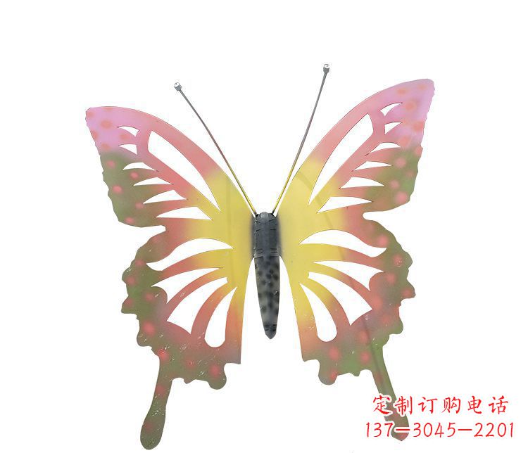 南京公园不锈钢蝴蝶摆件雕塑1