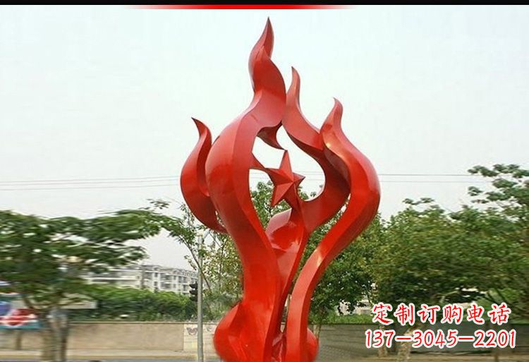 南京 不锈钢火炬雕塑-美轮美奂