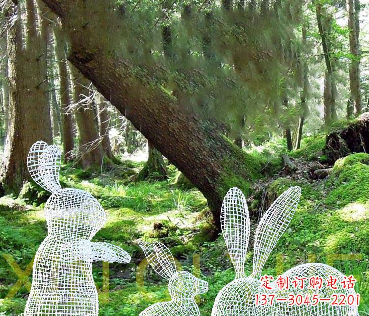 南京精美兔子雕塑,点缀你的公园