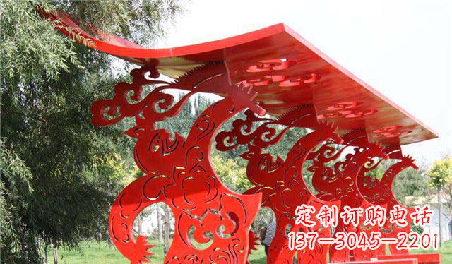 南京新潮不锈钢公园凉亭雕塑