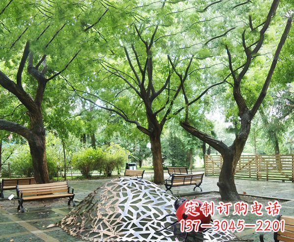 南京悠久活力-不锈钢瓢虫雕塑
