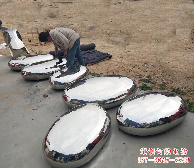 南京中领雕塑水滴形艺术雕塑