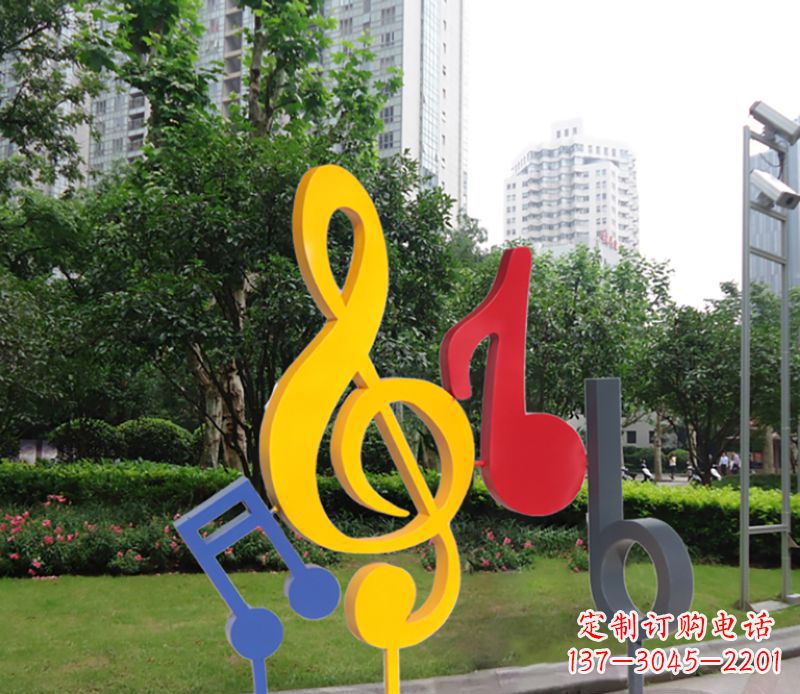 南京不锈钢音符雕塑-引领您的心情旋律