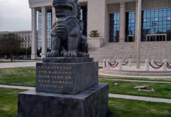 南京法院神兽獬豸雕塑--正大光明庇护激励雕塑